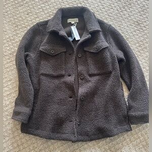 OUTERKNOWN THE WOOLAROO SHIRT JACKET IN HEATHER BEACHWOOD